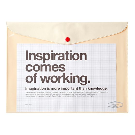 Horizontal Vinyl Case - A4 - Cream