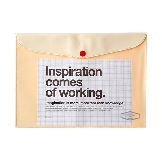 Horizontal Vinyl Case - Small (B5) - Cream