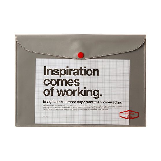 Horizontal Vinyl Case - Small (B5) - Grey