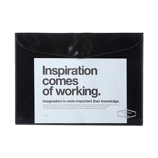 Horizontal Vinyl Case - Small (B5) - Black