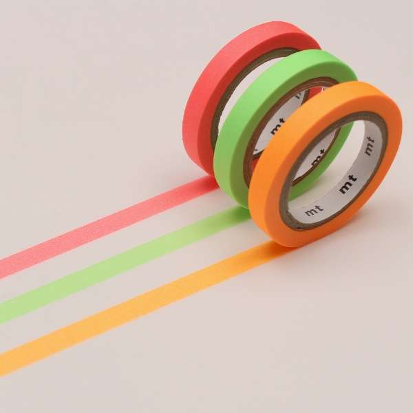 6mm Slim Tape - Set of 3 - Shocking Fluros