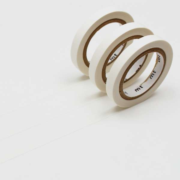 3mm Extra Slim Tape - Pack of 3 - White