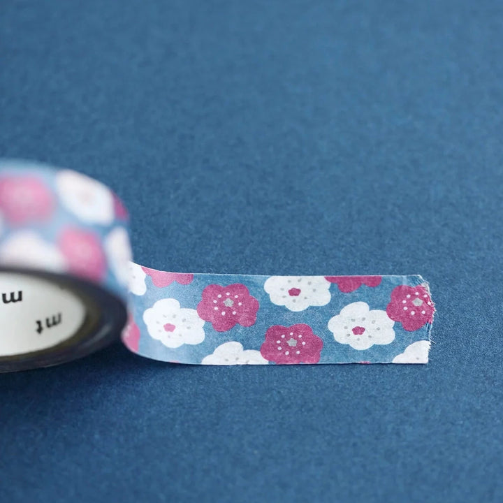 x SOU SOU - 15mm Roll of Tape - Smile Flowers - Navy Blue