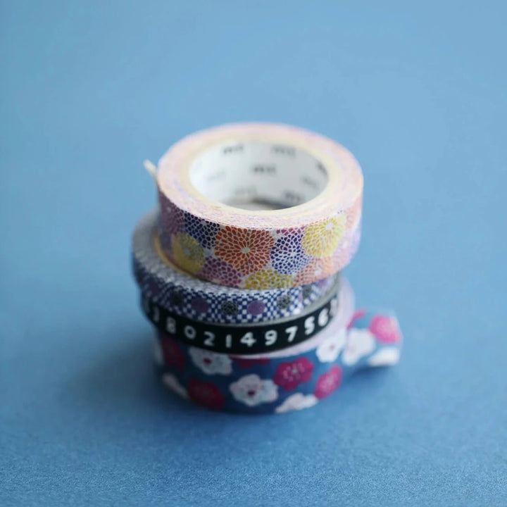 x SOU SOU - 15mm Roll of Tape - Chrysanthemum