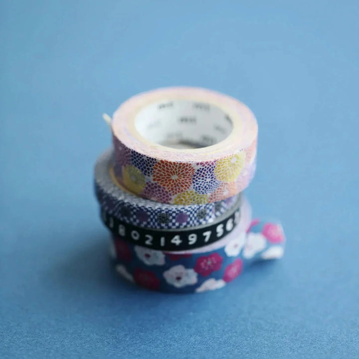 x SOU SOU - 7mm Roll of Tape - Numbers - Black