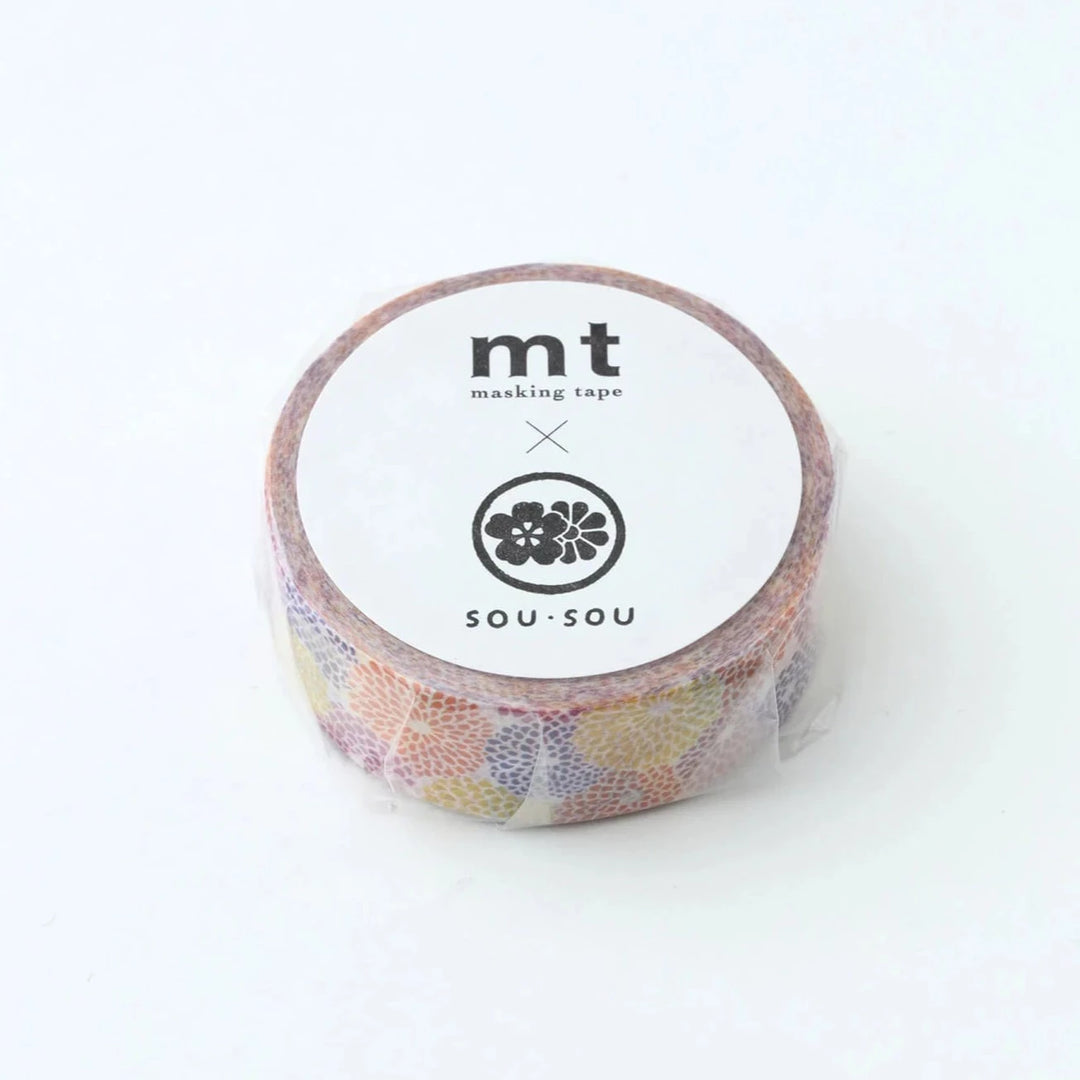 x SOU SOU - 15mm Roll of Tape - Chrysanthemum
