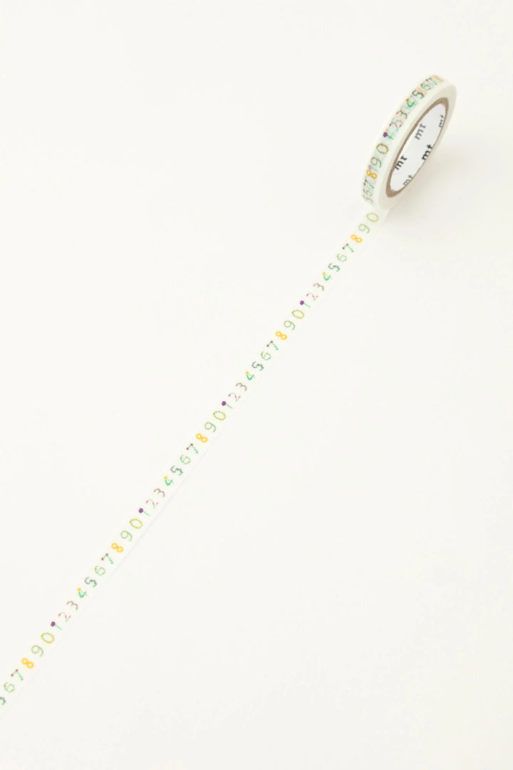 x SOU SOU - 7mm Roll of Tape - Floral Numbers