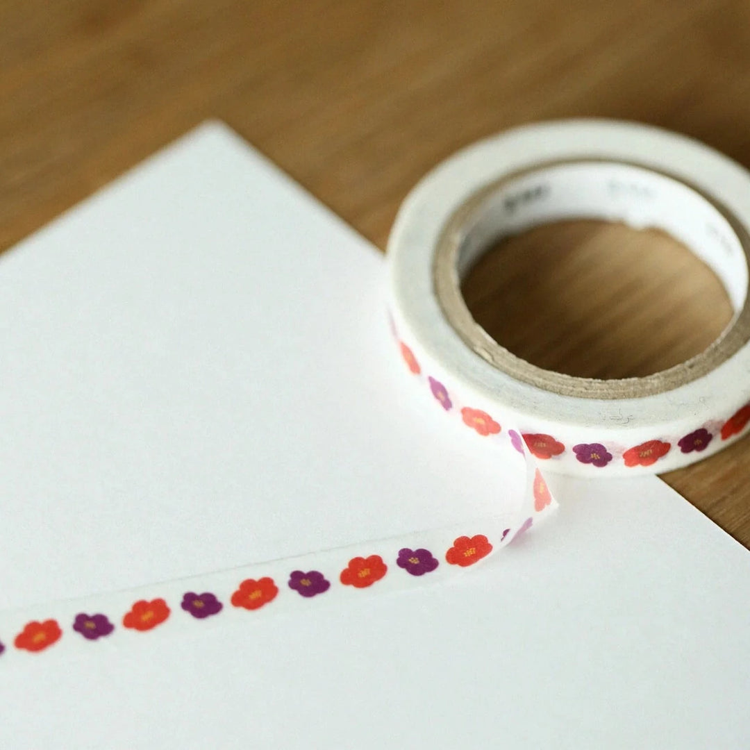 x SOU SOU - 7mm Roll of Tape - Camellia Flower