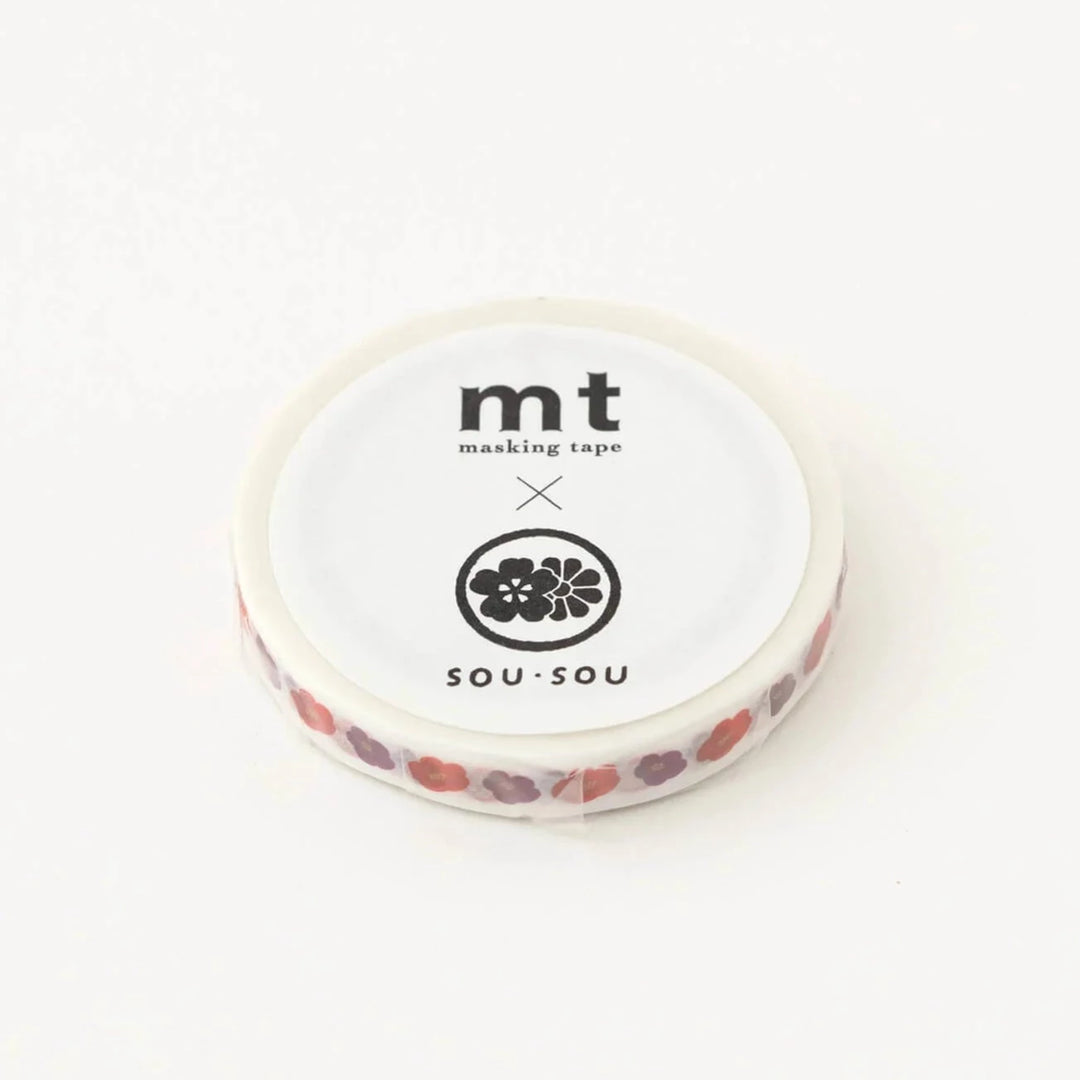 x SOU SOU - 7mm Roll of Tape - Camellia Flower