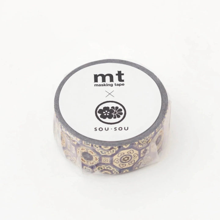 x SOU SOU - 15mm Roll of Tape - Foil Stamped Tiles