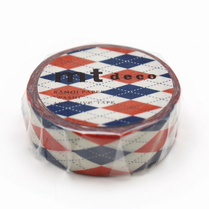15mm Roll of Tape - Argyle Pattern