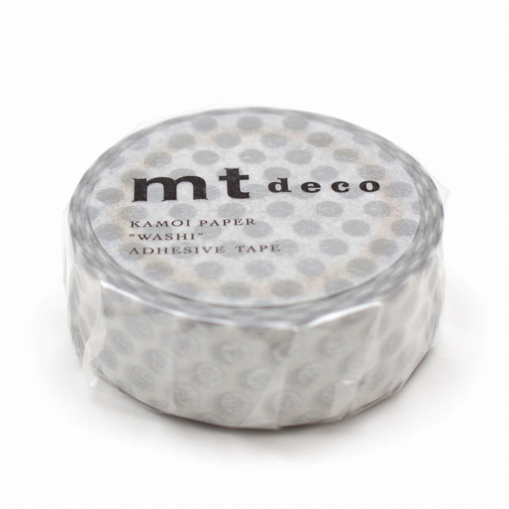 15mm Roll of Tape - Dots - Silver