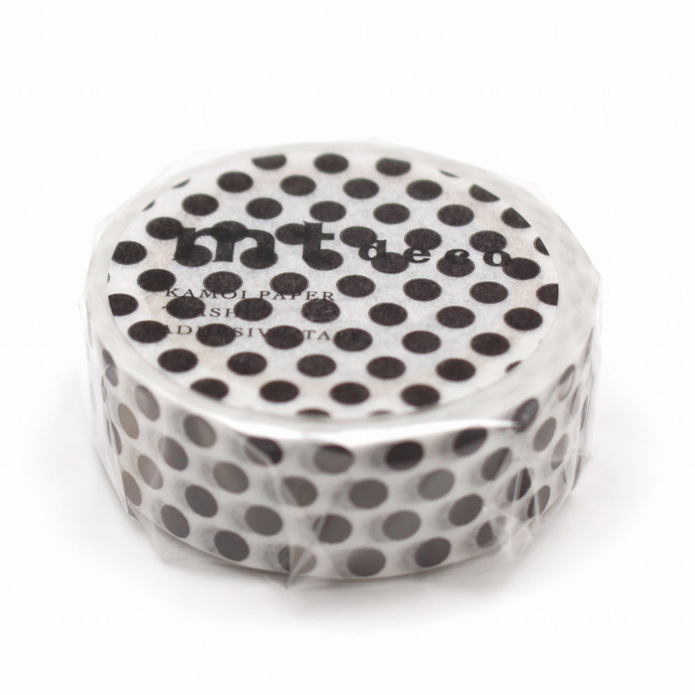 15mm Roll of Tape - Dots - Black