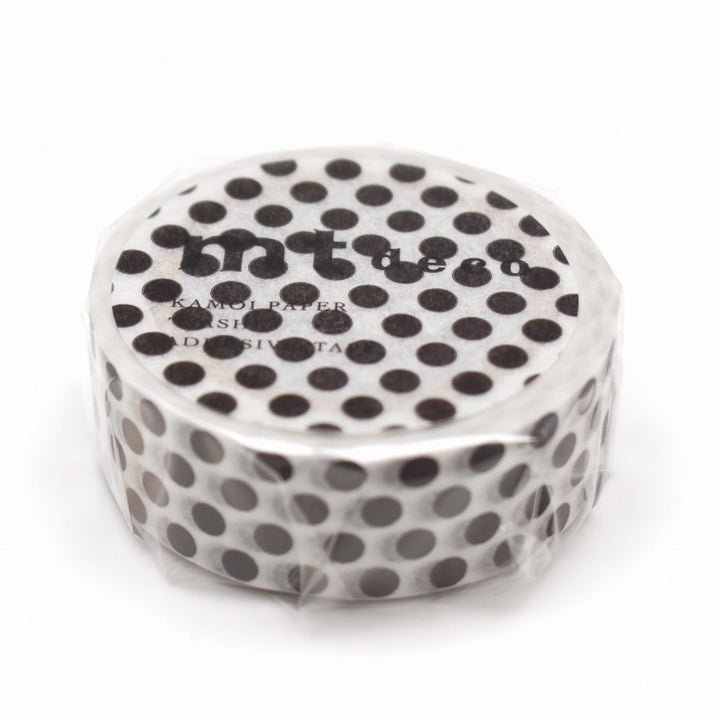 15mm Roll of Tape - Dots - Black