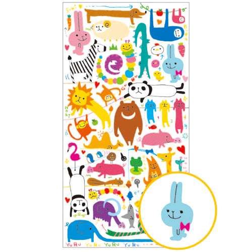 Yuru Animal Stickers - Animal Mix
