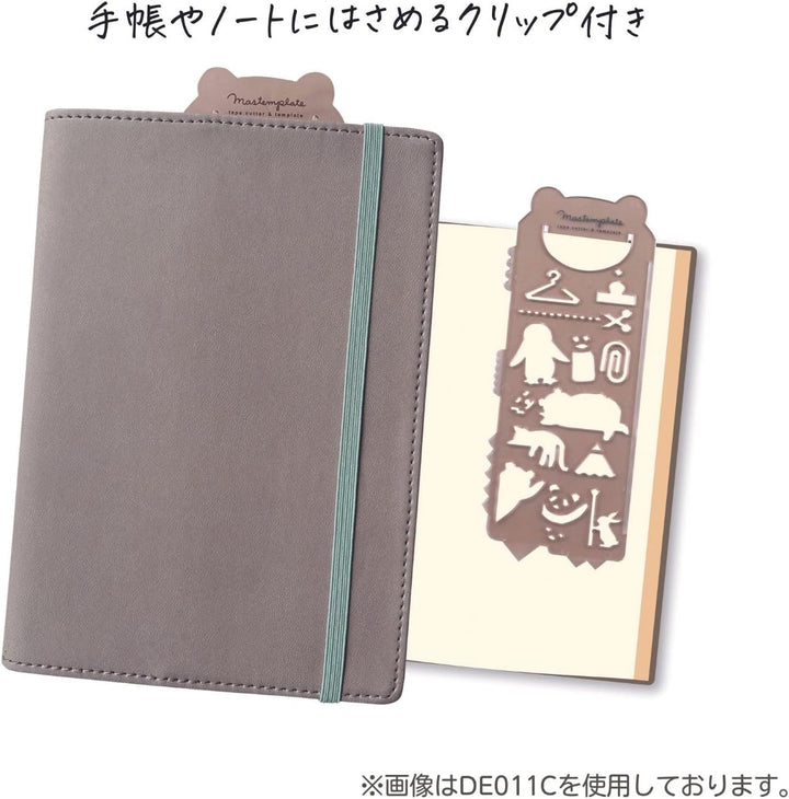 Mastemplate - Washi Tape Cutter + Stencil + Bookmark - Schedule