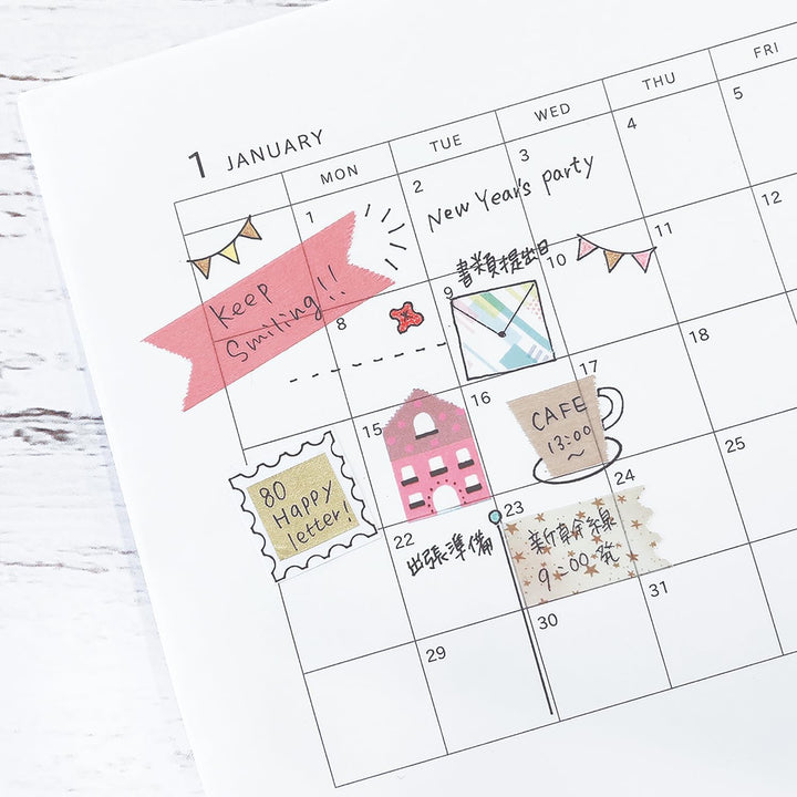Mastemplate - Washi Tape Cutter + Stencil + Bookmark - Ribbon