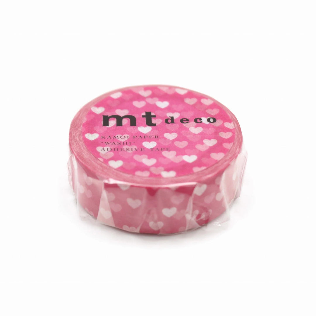 15mm Roll of Tape - Spotted Hearts