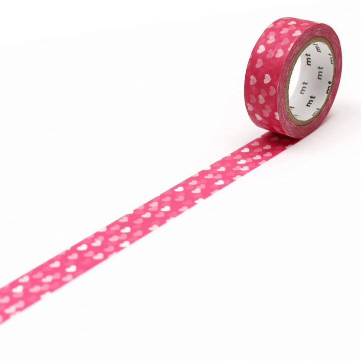 15mm Roll of Tape - Spotted Hearts
