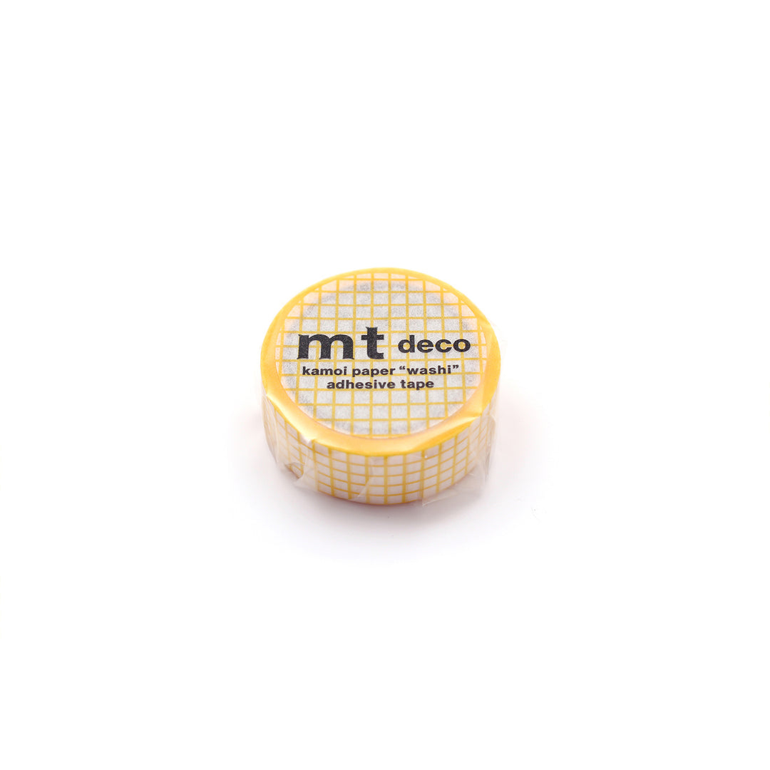 15mm Roll of Tape - Grid - Dandelion Yellow
