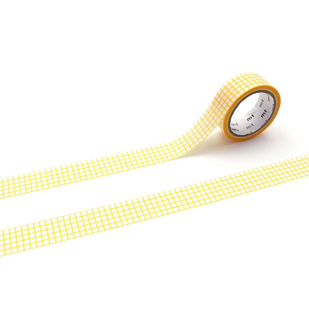 15mm Roll of Tape - Grid - Dandelion Yellow