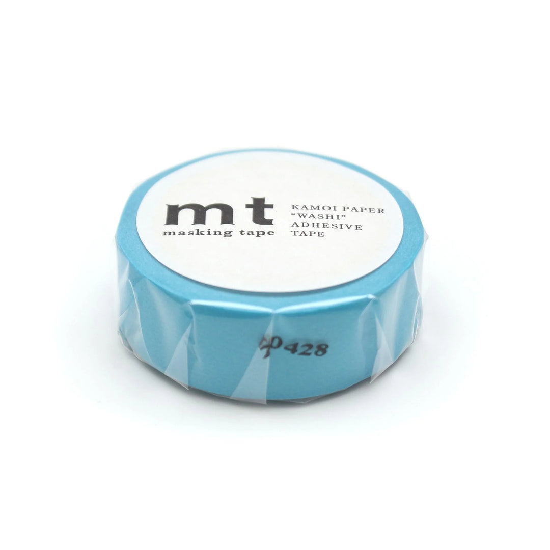 15mm Roll of Tape - Mizu Blue