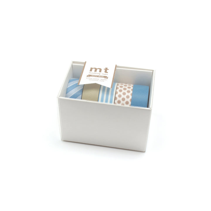 Boxed Set of 5 Tapes - Soft Blue & Gold