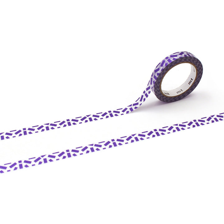 7mm Roll of Tape - Purple Metallic Confetti