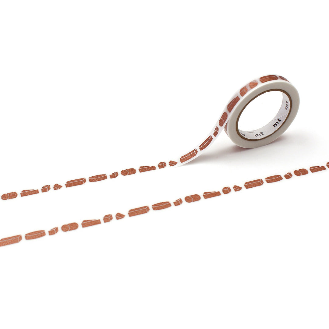 7mm Roll of Tapes - Copper Prisms - Set of 8