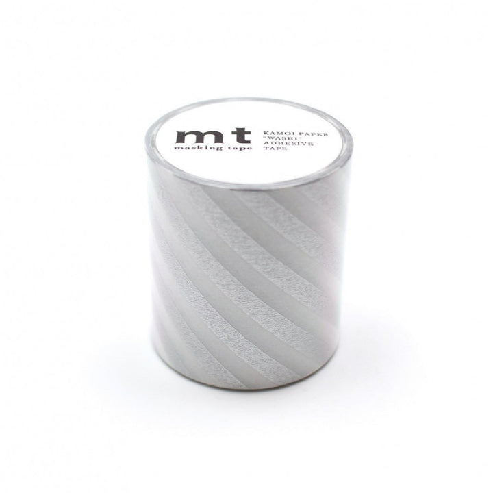 50mm Roll of Tape - Stripes - Silver
