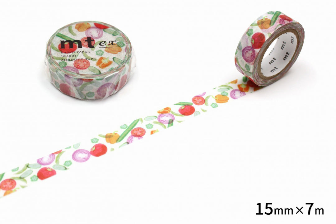 15mm Roll of Tape - Summer Vegetables