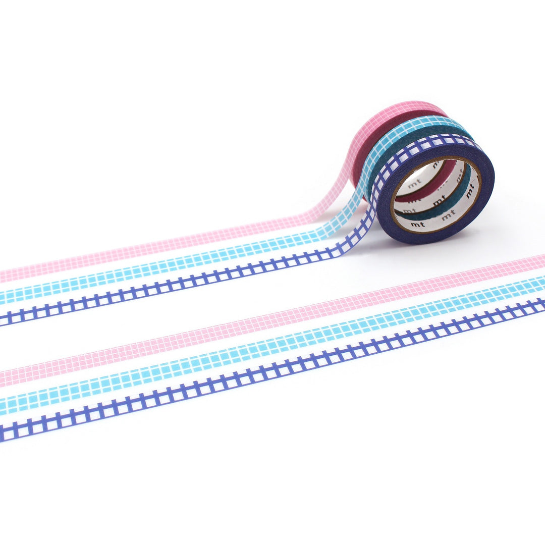 6mm Slim Tape - Pack of 3 - Grids