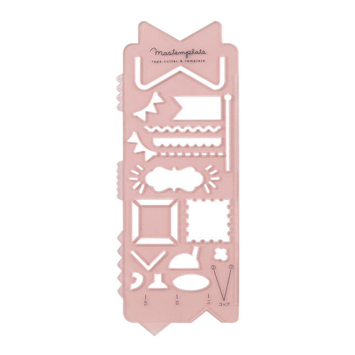 Mastemplate - Washi Tape Cutter + Stencil + Bookmark - Ribbon
