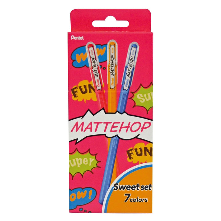 Hybrid Mattehop Gel Pen Set - Set of 7 - Sweet