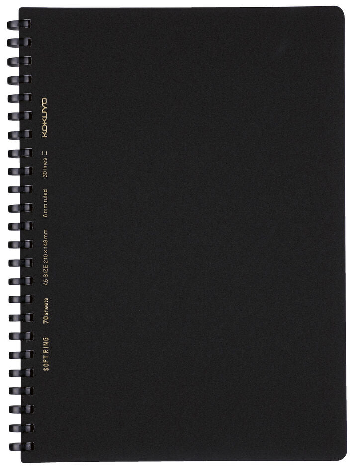 Soft Jelly Ring Notebook - Business Edition with Black Cover