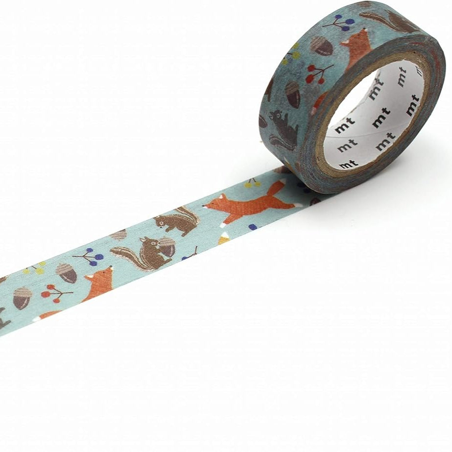 Decorative tape with animal pattern on a white background