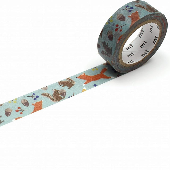Decorative tape with animal pattern on a white background