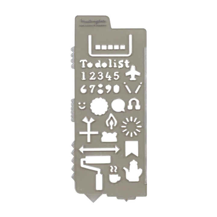 Mastemplate - Washi Tape Cutter + Stencil + Bookmark - Schedule