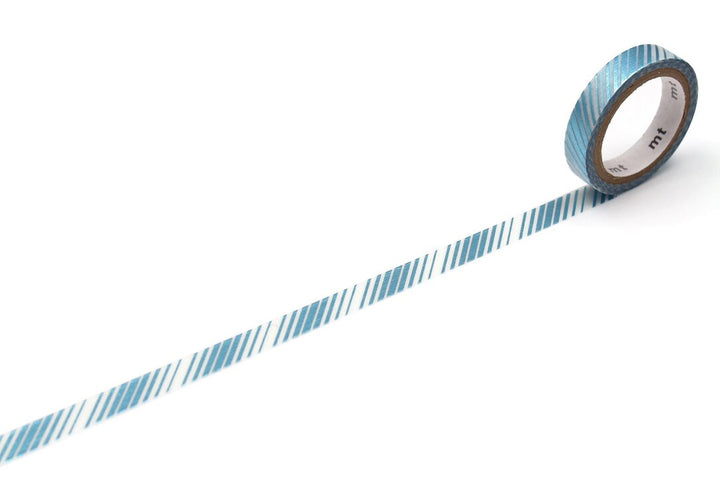 7mm Roll of Tape - Foiled Cascade Stripe