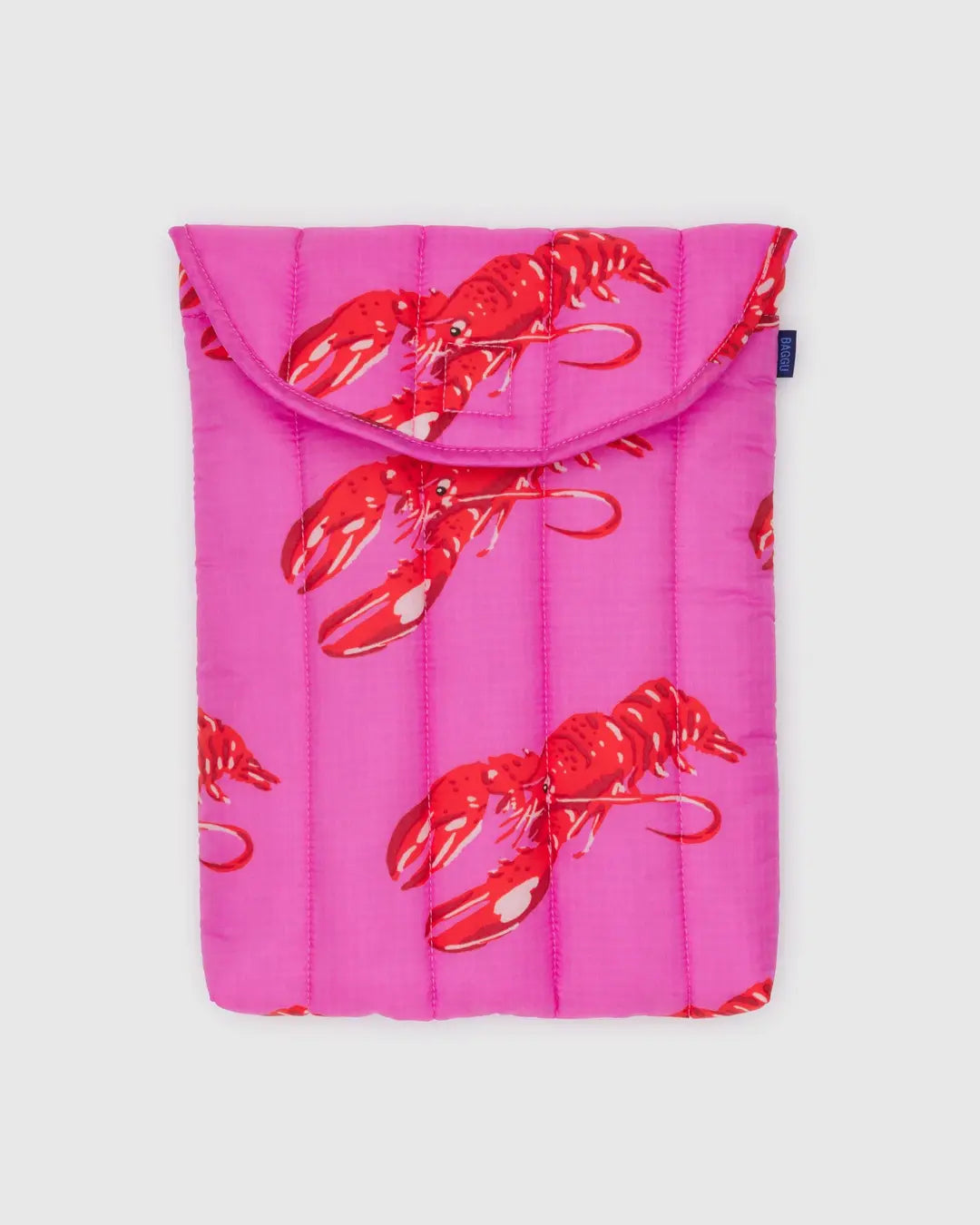 ★ Baggu ★ パソコン ラップトップ スリーブ13”14”ピンクロブスター Puffy Laptop Sleeve 13