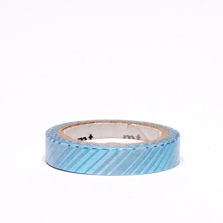 7mm Roll of Tape - Foiled Cascade Stripe