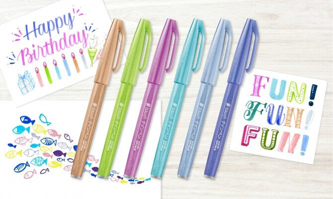 Fude Touch Brush Sign Pen - Pastel Series