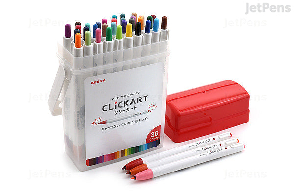 ClickArt Retractable Markers - Set of 36