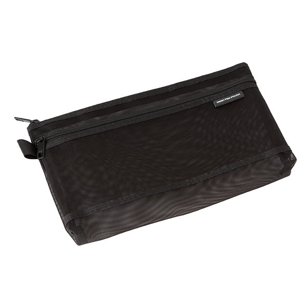 Mesh Pencil Case Pouch - Medium - Black