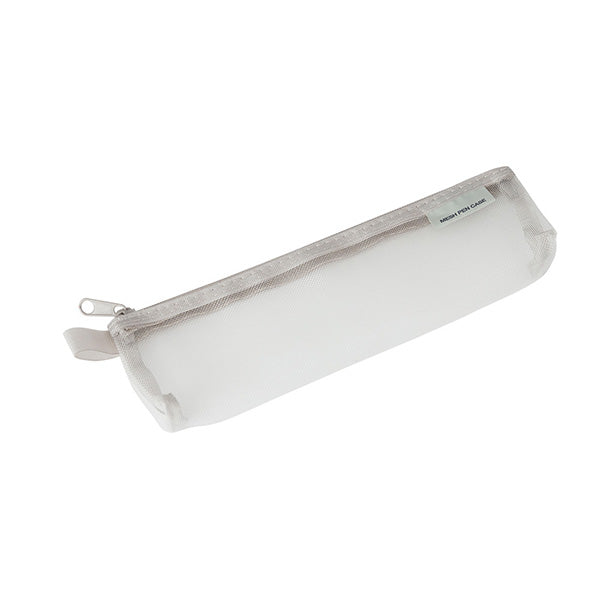 Mesh Pencil Case Pouch - Small - Grey