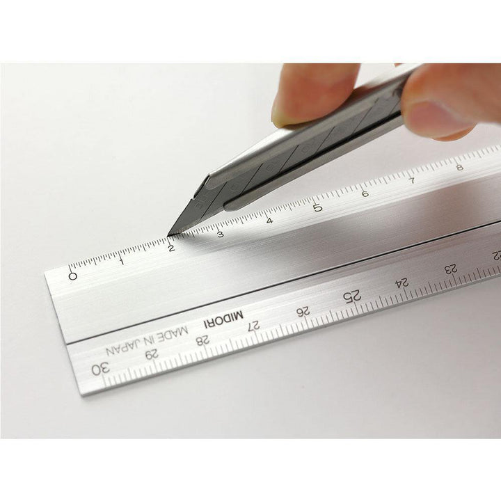 30cm Aluminium Multi Fold Out Ruler - tactile sensibility #colour_silver