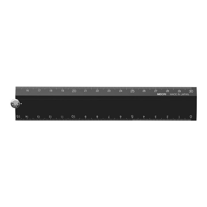 30cm Aluminium Multi Fold Out Ruler - tactile sensibility #colour_black