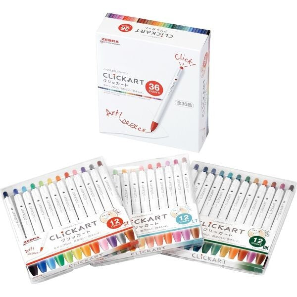 ClickArt Retractable Markers - Set of 36
