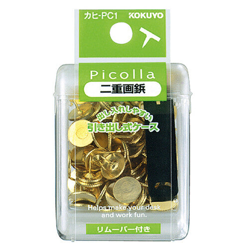 Picolla Double Thumbtacks – Gold – Approx. 85 pcs