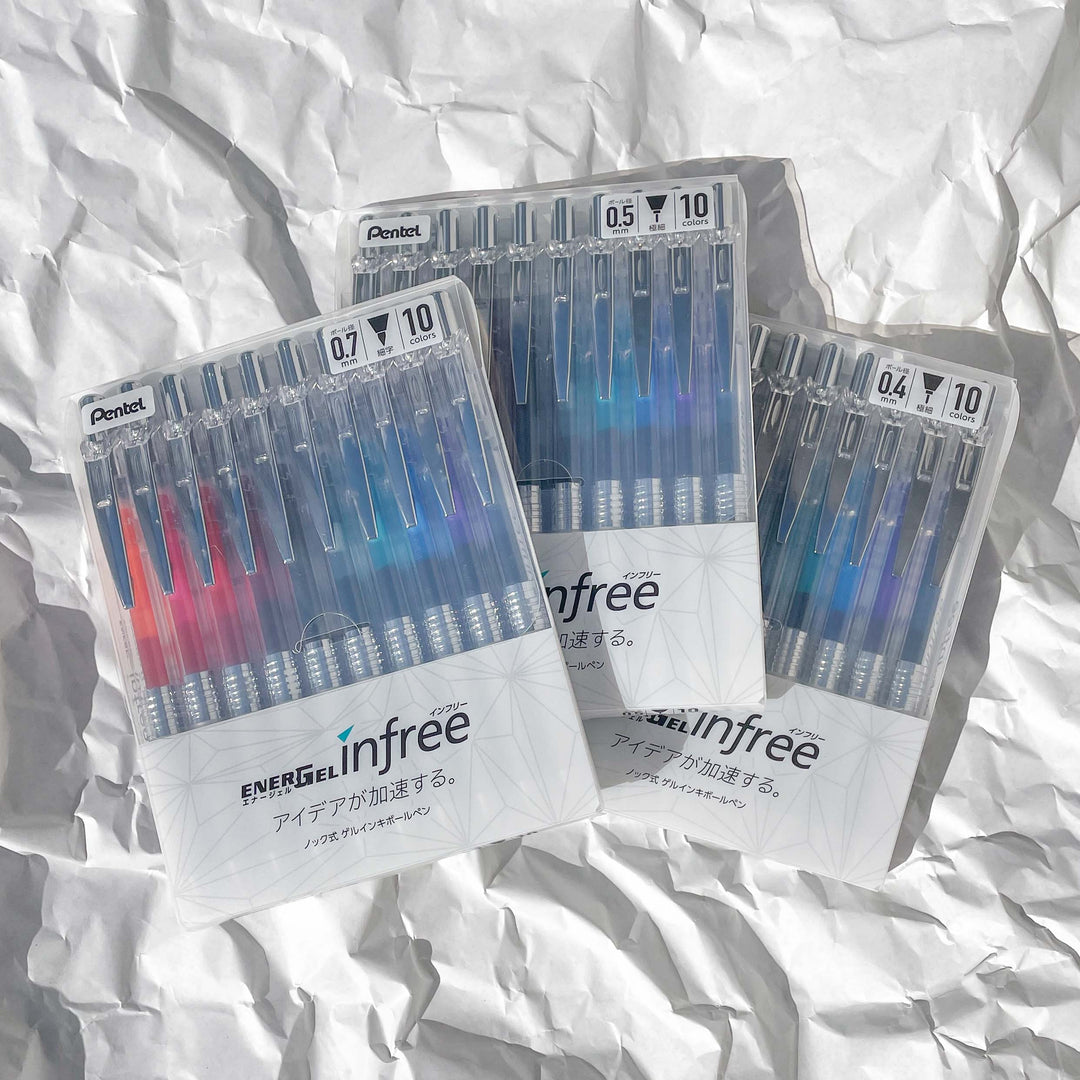 pentel energel ener gel infree in free tactile stationery sydney australia